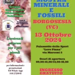 Locandina_23^ mostra minerali e fossili 13 Ottobre Borgosesia